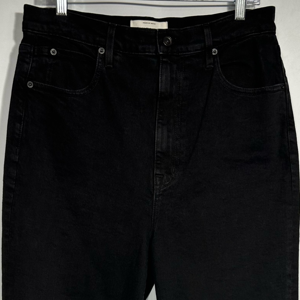 New SLVRLAKE High Rise Slim Beatnik Hidden Valley  Jeans Size 32 Black - Picture 5 of 12